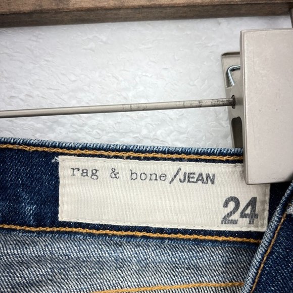 Rag & Bone Blue Dark Wash Denim Jeans Size 24 - Picture 3 of 5
